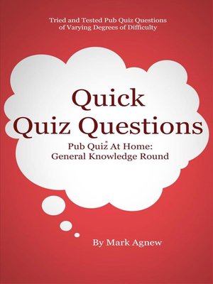 cover image of Quick Quiz Questions